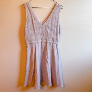 everly v neck dainty skater lace lavender dress